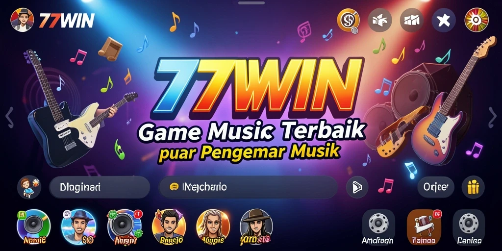 Screenshot gameplay 77WIN menampilkan pengalaman musik yang seru.