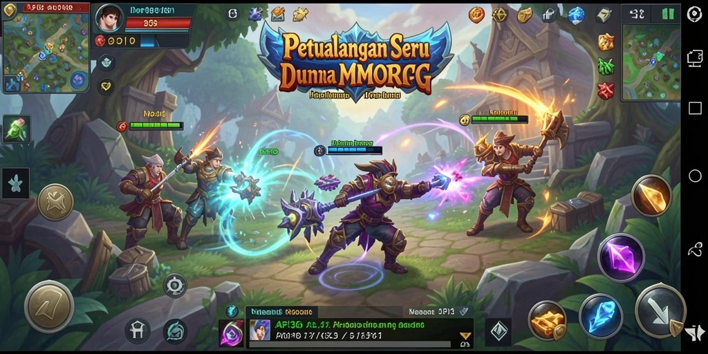 Screenshot gameplay API36 yang menampilkan aksi petualangan seru di dunia MMORPG.
