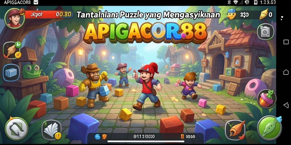 Tampilan gameplay yang seru dan menantang di APIGACOR88.