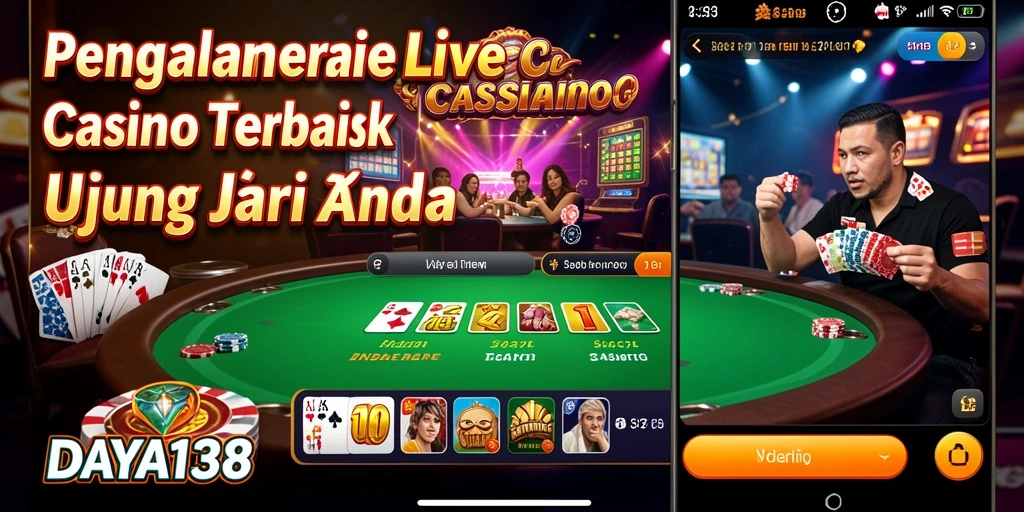 Screenshot <strong>DAYA138</strong> menampilkan dealer yang sedang memandu permainan langsung.