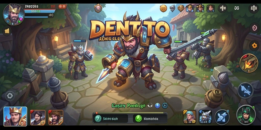 Tampilan dinamis gameplay DENTOTO yang penuh strategi.