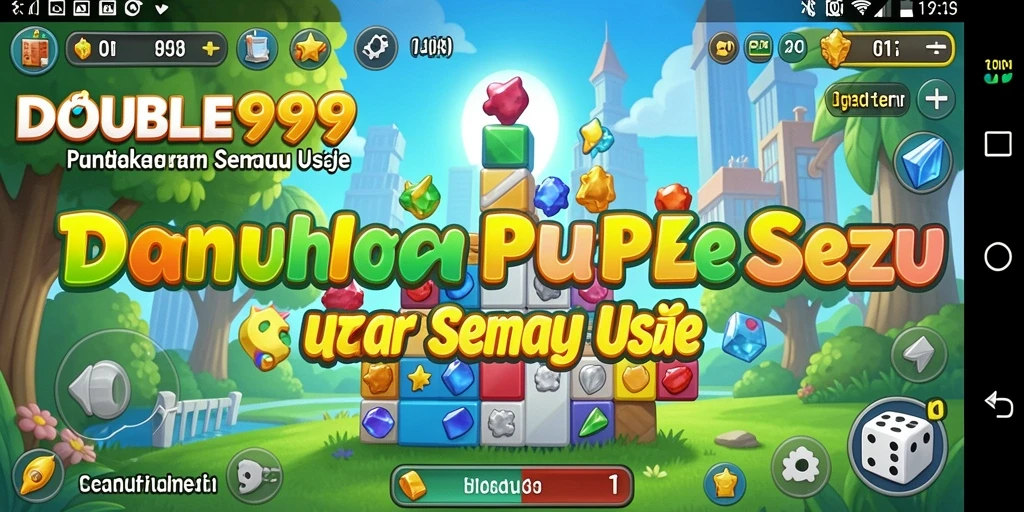 Tampilan screenshot dari gameplay seru DOUBLE999 dengan tantangan puzzle.
