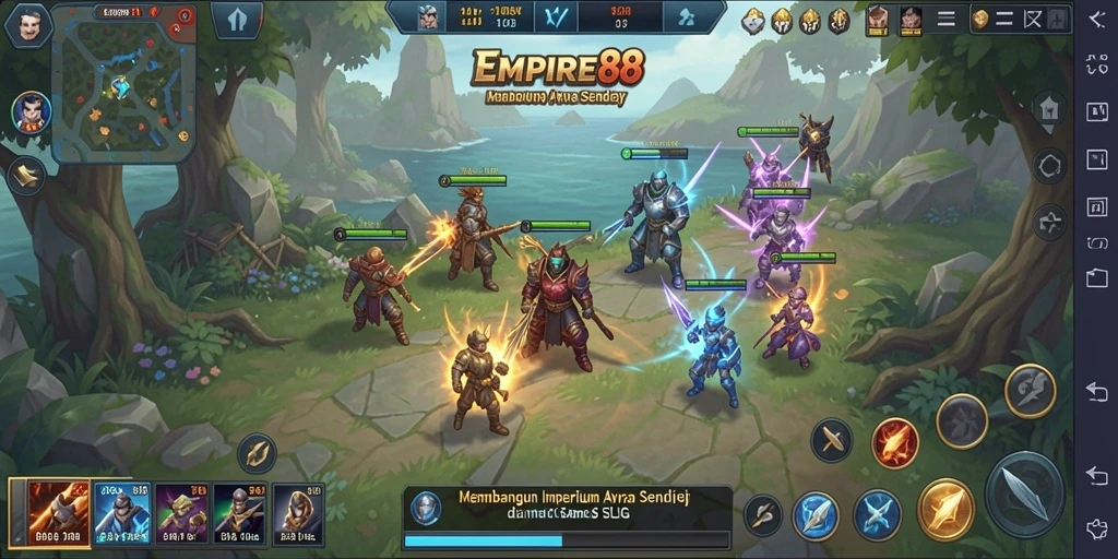 Tampilan gameplay seru dan menegangkan dalam EMPIRE88.