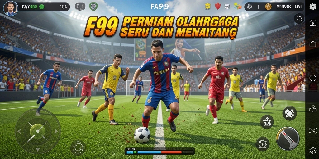 Menampilkan gameplay seru dalam pertandingan olahraga.