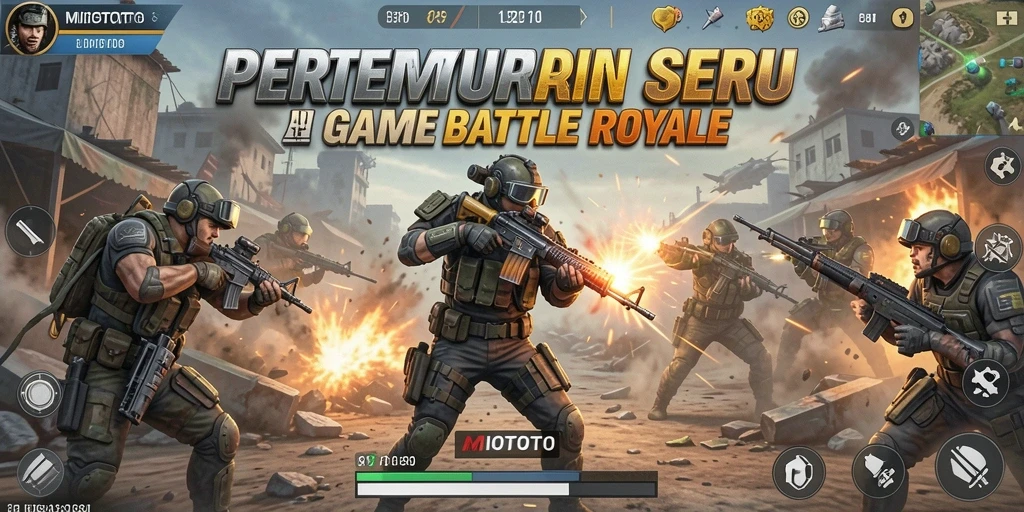 Tampilan gameplay menegangkan dan dinamis dalam MIOTOTO.