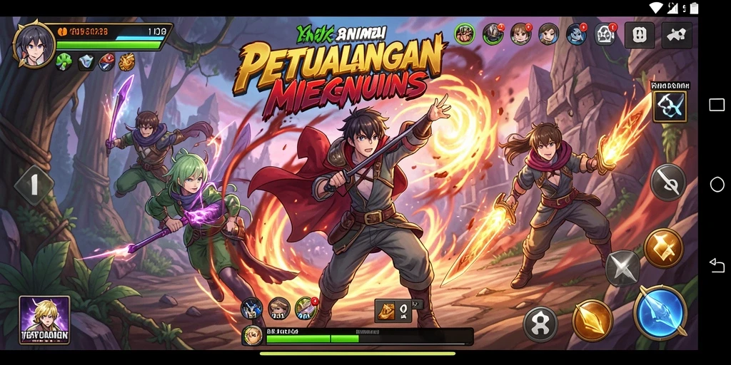 Tangkap momen seru dari gameplay N32 penuh aksi anime.