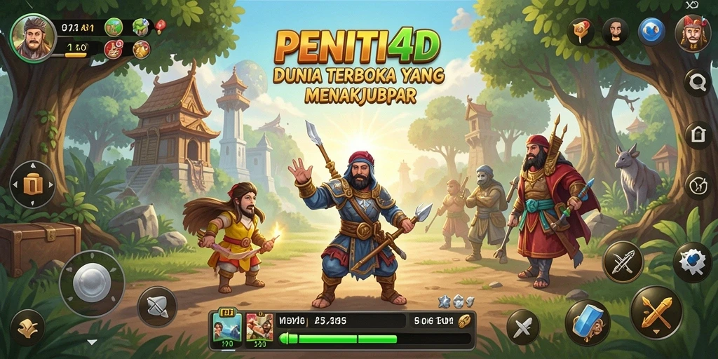 Screenshot gameplay <strong>PENITI4D</strong> menampilkan eksplorasi dunia terbuka yang kaya.