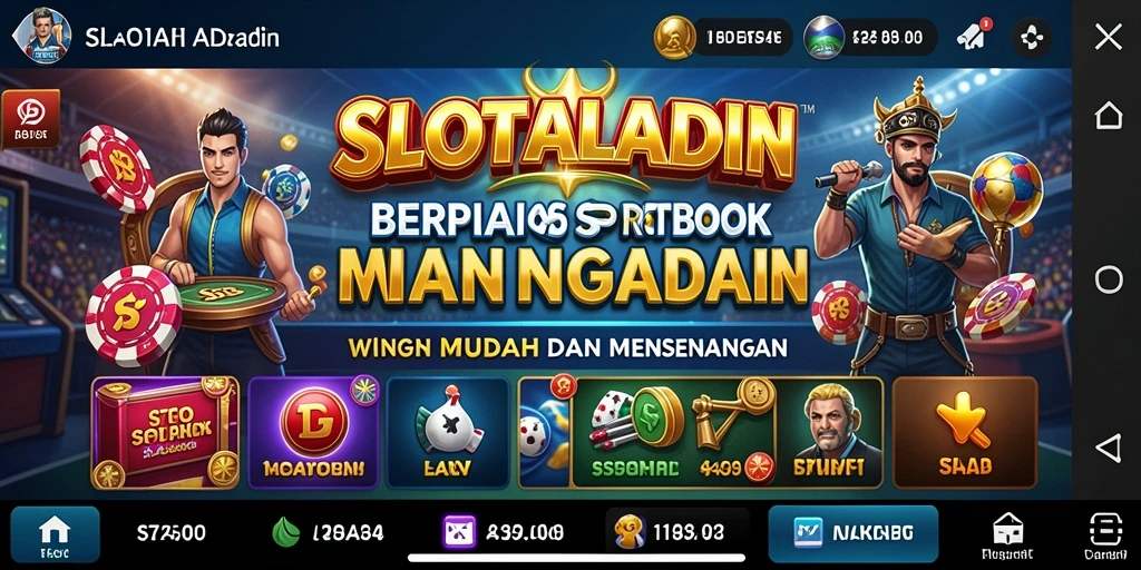 Tampilan gameplay SLOTALADIN yang seru dan menarik.